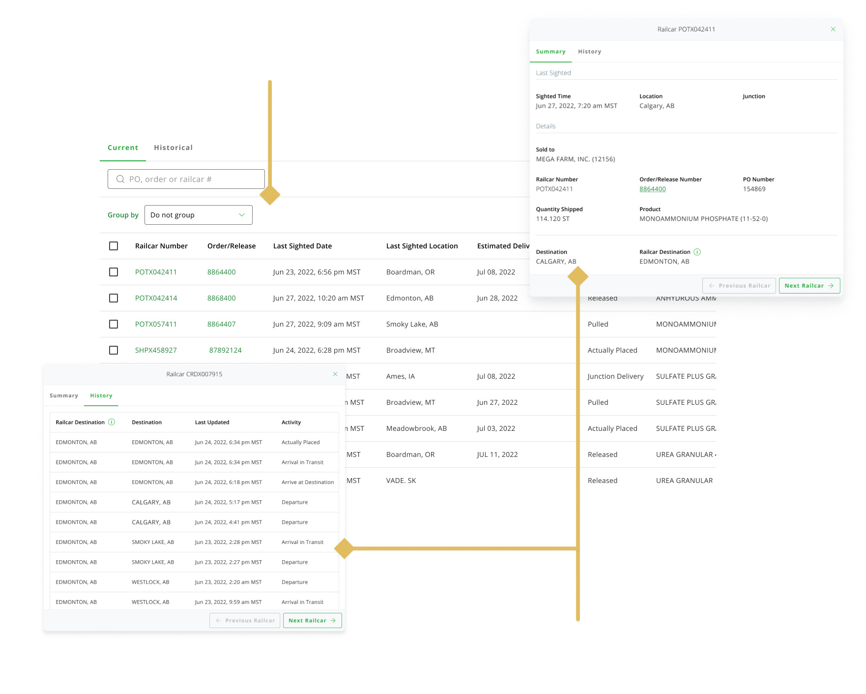 Railcar tracking feature image