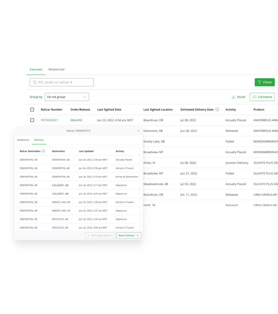 Railcar tracking feature image